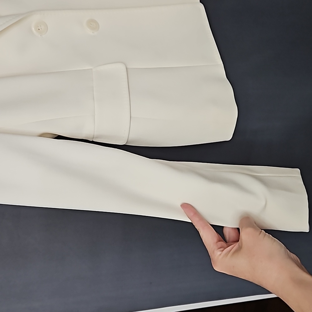 Anne Klien off white size 8 suit coat - Picture 11 of 12